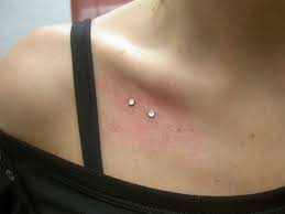 Pin By Crystal Jimenez On Tattoos Collar Bone Piercing Microdermal Piercing Dermal Piercing