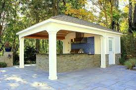 The cabana is constructed with a wood frame, with brick & tile walls and a shingle roof. 15 X 22 Ft Custom Pool House Cabana With Bathroom Plus Indoor And Outdoor Shower Pool House Cabana Pool Houses Outdoor Pool Bathroom
