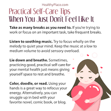 Taking a walk after work every day. Practical Self Care Tips For Mental Illness Healthyplace