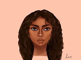 Portrait of a Pinterest girl Done in Procreate