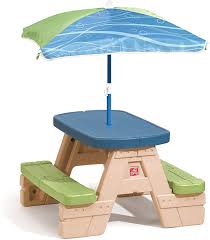 $40 off your qualifying first order of $250+1 with a wayfair credit card. Amazon Com Step2 Sit And Play Kids Picnic Table With Umbrella Toys Games
