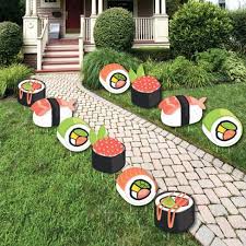 Maybe you would like to learn more about one of these? Big Dot Of Happiness Let S Roll Sushi Lawn Decorations Outdoor Japanese Party Yard Decorations 10 Piece Target