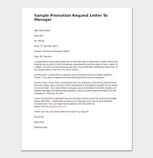 I worked as a management trainee for a year at {company name}. Promotion Request Letter 12 Sample Letters Format