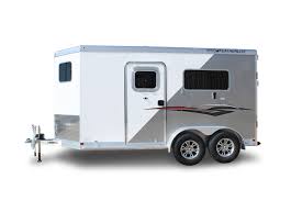We go into horse trailer factories and watch the welding, riveting, painting and fabricating. Horse Trailers Model 9407 Horse Trailer Featherlite Trailers