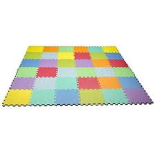 Foam Play Mats 16 Tiles Borders Kids Puzzle Playmat Tiles Non Toxic Interlocking Floor Children Baby Room Soft Eva T Painted Rug Play Mat Foam Flooring