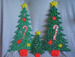 Check spelling or type a new query. Melted Plastic Popcorn Decorations Two Large One Small Christmas Trees