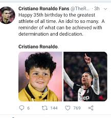 Browse famous birthdays sorted by profession, birth place and birth region. Football Wouldn T Be The Same Without You The Internet Remembers Cristiano Ronaldo S Achievements As He Turns 35 Today