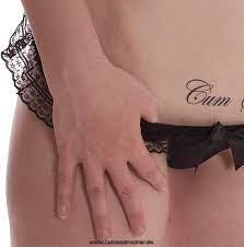 Amazon.com: 5 x Cum Temporary Tattoo Lettering in Black - Fetish Kinky  Tattoo