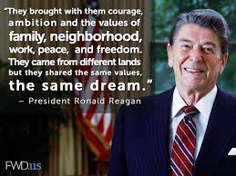 FWD.us - Happy Birthday, Ronald Reagan! Today we are reminded of his  powerful words on the unique value add that immigrants give to our country.  | Facebook