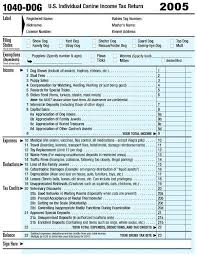 1040 Dog Tax Form Dog Status Dog Infographic Income Tax