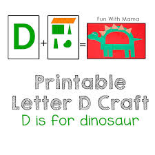 One thing i distinctly remember from when i was a kindergartener, was playing with the alphabet magnets on a magnetic easel. Printable Letter D Crafts D Is For Dinosaur Fun With Mama