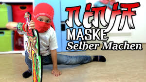 Ninja kostüm selber nähen schritt für schritt anleitung. Ninja Maske Selber Machen Youtube