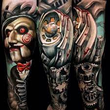 Check out this rad tattoo :) tattoo by alex. Biomech Billy The Puppet Tattoo Artists Tattoos Worlds Best Tattoos