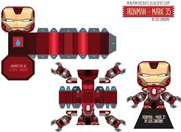 Mini Papercraft Superheroes Paper Toys Paper Toy Design Paper Toys Template
