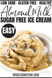 Sugar Free Almond Milk Ice Cream Recipe Almond Milk Ice Cream Recipe Almond Milk Ice Cream Homemade Cookie Dough Ice Cream Recipes