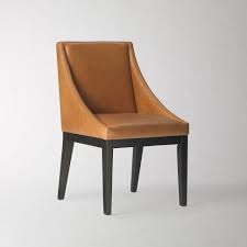 Curved Leather Chair Honey West Elm Office Chair West Elm Dining Chairs Leather Chair Leather Dining Chairs