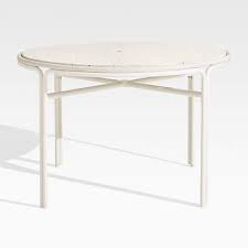 This dining table's terrazzo tabletop exhibits various tones of black or white to complement its thick iron base. Campana Terrazzo Small Cafe Table Crate And Barrel Canada