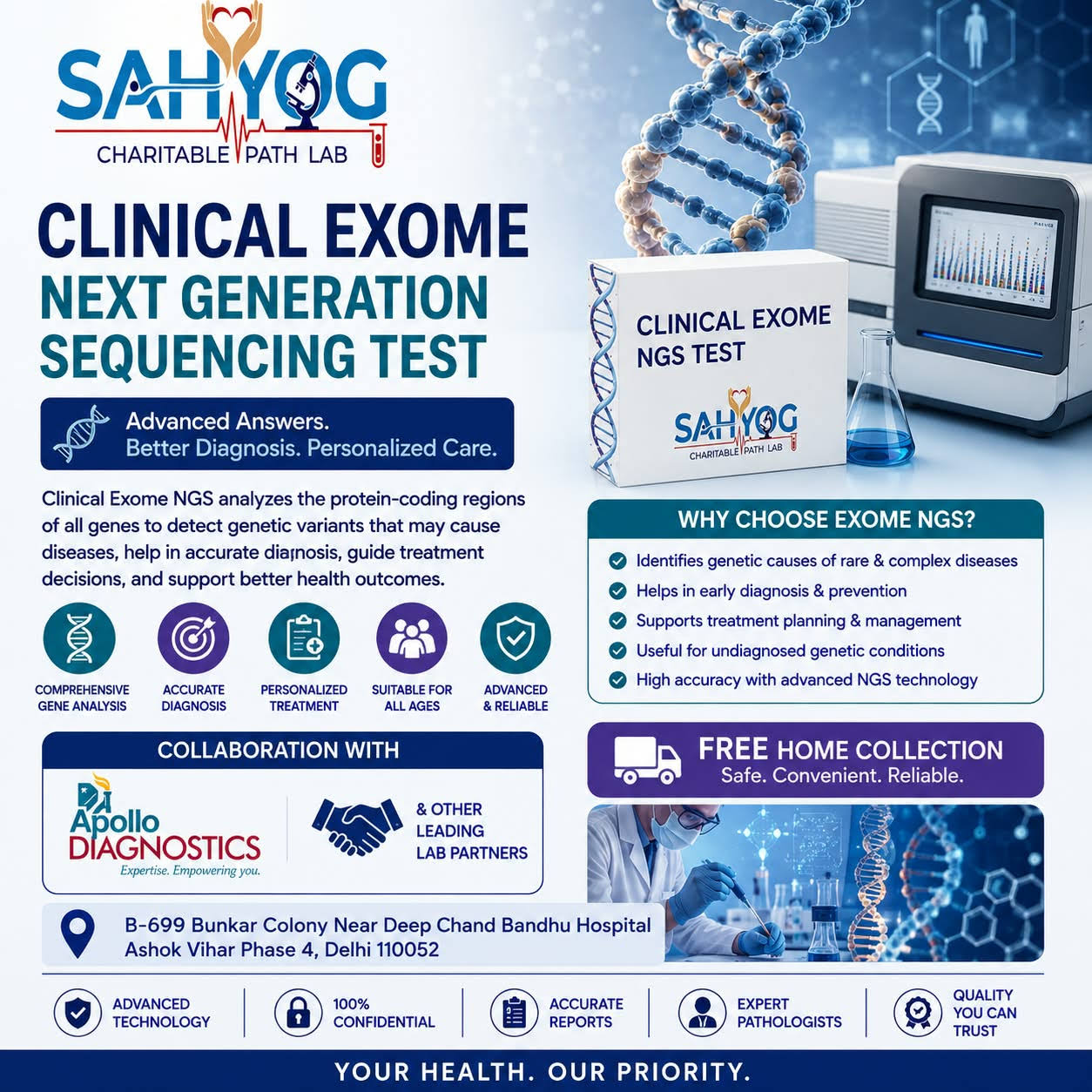 CLINICAL EXOME NEXT GENERATION SEQUENCING TEST