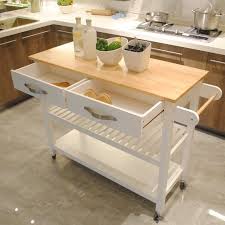 The countertop is made of rubber wood, which measures 37.5x19 and can bear the weight of 80 lbs. Kitchen Storage Island Rolling Kitchen Carts Table W Drawers Shelf Towel Rack Wood Microwave Carts For Kitchen Portable Kitchen Storage Organization Counter Cabinets On Wheels A1507 Walmart Com Walmart Com