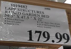 Raised garden bed from lifetime products gives you the perfect garden setup in less than one hour. Lapp Structures Yardcraft Western Red Cedar Raised Garden Bed Costco Weekender