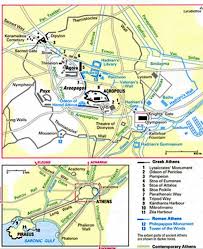 Map Ancient Athens Greek Athens 1 Lysicrates Monument 2 Odeon Of Pericles 3 Pompeion 4 Stoa Of Eumenes 5 Stoa Of Attalos 6 Stoa Poikile 7 Panathena Cartografia