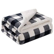 This blanket is ready for those on the go as the trendy pattern folds up to a tote with carrying straps included. Bobor Buffalo Plaid Throw Blanket For Couch Bed Fleece Sherpa Red Black Checker Plaid Decorative Throw Fuz Plaid Throw Blanket Plaid Throw Microfiber Blanket