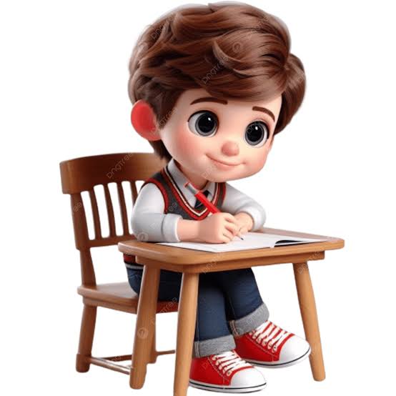 Un Niño De Dibujos Animados Sentado En El Escritorio Escribiendo Con Lápiz PNG ,dibujos Un Niño De Dibujos Animados Sentado En Un Escritorio, Escribiendo Con Un Lapiz, Dibujos Animados PNG Imagen para