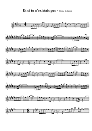 Joe dassin (джо дассен) — et si tu n'existais pas (le jardin du luxembourg 1976). Joe Dassin Et Si Tu N Existais Pas Sheet Music For Tenor Saxophone Soprano Clarinet Bb