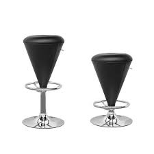Score deals on bar stools & counter stools. Corliving Cone Shaped Adjustable Barstool In Leatherette Overstock 9164736