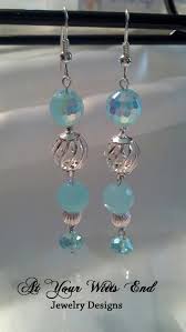 Blue Dangle Earrings Sapphire Earrings Dangle By Atyourwittsend 8 00 Sapphire Earrings Crystal Earrings Wedding Beaded Jewelry