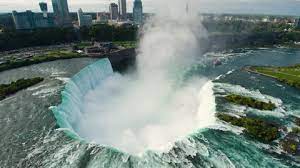 Niagara Falls View, Aerial Drone Beautif... | Stock Video | Pond5
