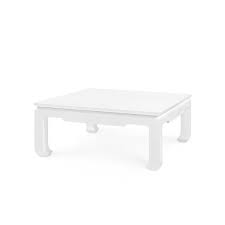 Its wooden construction is durable and finished in neutral black color. Bungalow 5 Bethany Large Square Coffee Table White Clayton Gray Home