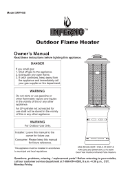 Shop here for patio heater replacement parts for brands of patio heater we sell. Inferno Srph68 Instructions Assembly Manualzz