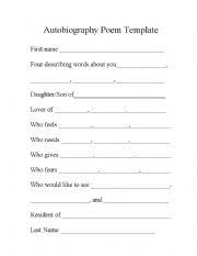 Teaching social studies teaching writing writing activities teaching english kids writing creative writing biography project report writing informational writing. Autobiography Worksheets