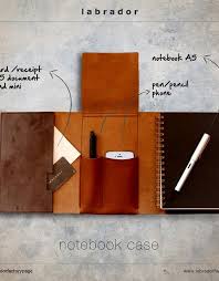 Porte Carnet De Notes En Cuir Avec Etui A Stylo Integre Tritpyque Etui A Stylo Cuir Trousse Cuir
