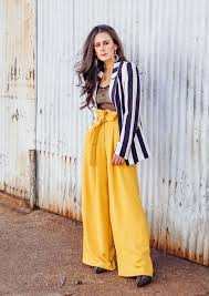 Black And Yellow Striped Palazzo Pants Long Leg Illusion The Dandy Liar Fashion Style Blog Fashion Fashion Tips For Women Blogger Outfits