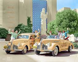 1940 San Francisco Pontiacs At Golden Gate International Exposition Billy Rose Aquacade Imbued With Hues Classic Cars Vintage Cars Antique Cars