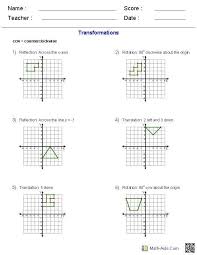 20 Geometry Transformations Worksheet Answers In 2020 Translations Math Geometry Worksheets Reflection Math