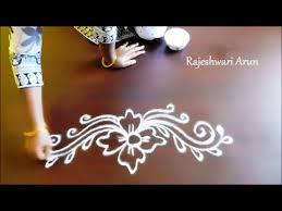 Simple Border Rangoli Designs Free Hand Rangoli Designs Kolam Side Borders Muggul Free Hand Rangoli Design Rangoli Side Designs Rangoli Designs Flower