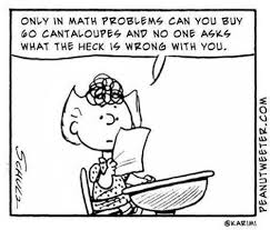 Charlie Brown Math Cartoon Math Humor Math Jokes Teacher Humor