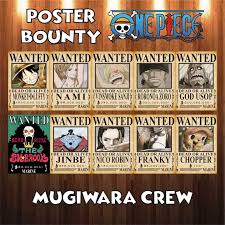 Anime one piece begitu populer dan men. Poster Bounty Anime One Piece Mugiwara Crew Luffy Si Topi Jerami Lazada Indonesia