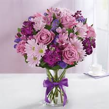 Same day delivery & 20% off! 1 800 Flowers Lavender Dreams In Clear Vase Bakersfield Ca