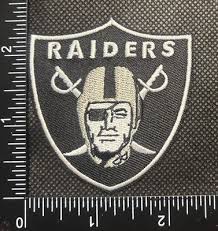 LAS VEGAS RAIDERS NFL FOOTBALL IRON ON EMBROIDERED 