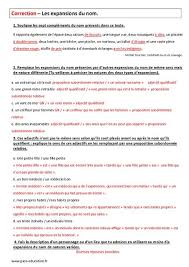 Exercice de conjugaison 5eme a imprimer. Expansion Du Nom 5eme Evaluation A Imprimer Francais 5eme Nom Evaluation