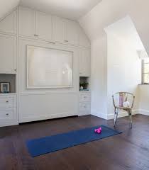 An effective home workout space only requires around a 10 x 6 ft., and that space is often easy to find if you are willing to clean up. 10 Home Gym Ideas Small Space Home Gym Inspo