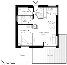 Plan Maison 50 M Avec 1 Chambre Ooreka