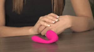 Lelo Ida Rechargeable Remote Control Clitoral and G Spot Vibrator animated  gif