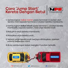 Cara hidupkan kereta bila bateri kong. Cara Penjagaan Bateri Kereta Maxpower Revolution Mp R Facebook