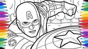 The avengers is marvel's greatest heroes. How To Draw Captain America For Kids Marvel Avengers Captain America Coloring Pages For Kids Youtube