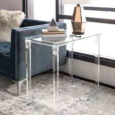 This Sophisticated Contemporary Acrylic Side Table Is An Instant Classic Designed For The Moder Acrylic Side Table Glass Top End Tables Living Room Side Table